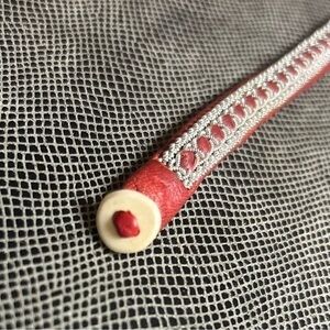 Traditional Sámi Red Leather Bracelet